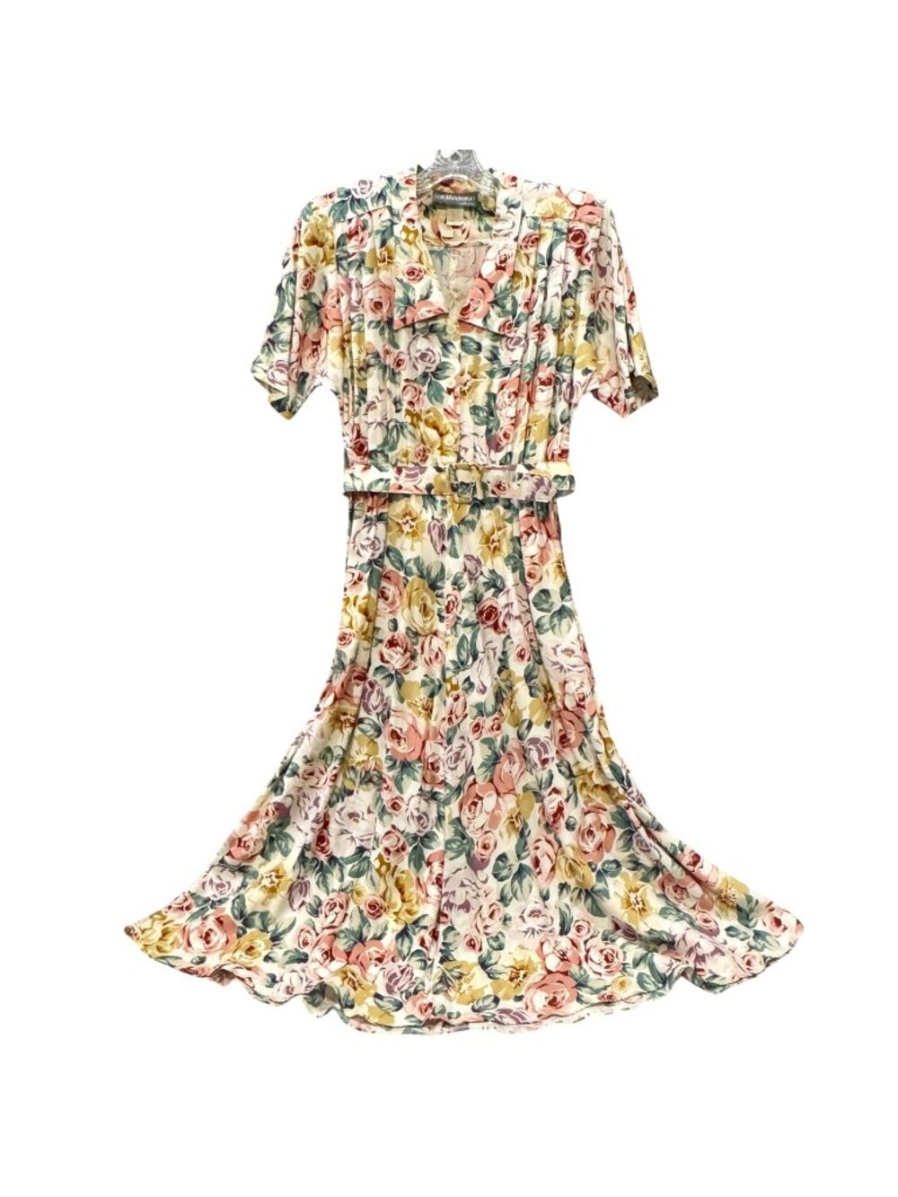 Vintage Garden Cottagecore Maxi Dress Size 10 Carol Anderson 1980s Floral Party